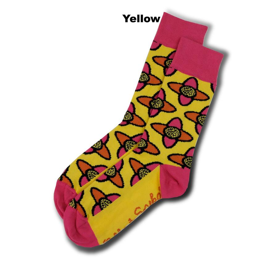 Australian Made Cotton Socks - Fidget - Yellow