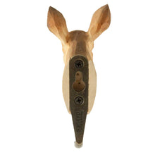 Load image into Gallery viewer, Hand Carved Wall Hook - Roe Deer Hook
