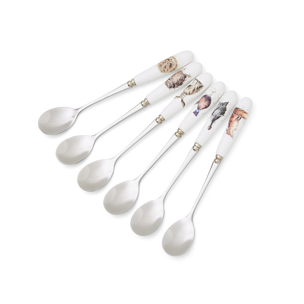 Wrendale Country Animal Set of 6 Teaspoons