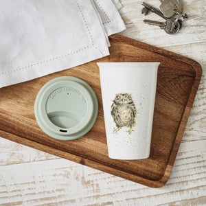 Royal Worcester Wrendale Travel Mug - What a Hoot