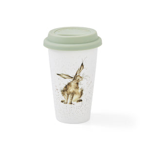 Royal Worcester Wrendale Travel Mug - 'Good Hare Day'