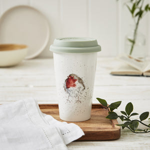 Royal Worcester Wrendale Travel Mug - 'Garden Friend'