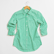 Load image into Gallery viewer, Irving &amp; Powell Franklin Bold Stripe Shirt- Emerald/White
