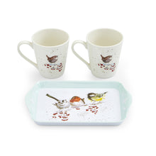 Load image into Gallery viewer, Pimpernel Wrendale Designs Mug &amp; Tray Set - One Snowy Day
