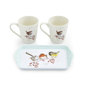 Pimpernel Wrendale Designs Mug & Tray Set - One Snowy Day