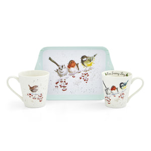 Pimpernel Wrendale Designs Mug & Tray Set - One Snowy Day