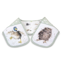 Load image into Gallery viewer, Wrendale Designs Double Oven Gloves - Owl &amp; Duck
