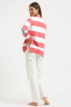 Load image into Gallery viewer, Est1971 Zipside Stripey Cotton Windy - Red/White Stripe
