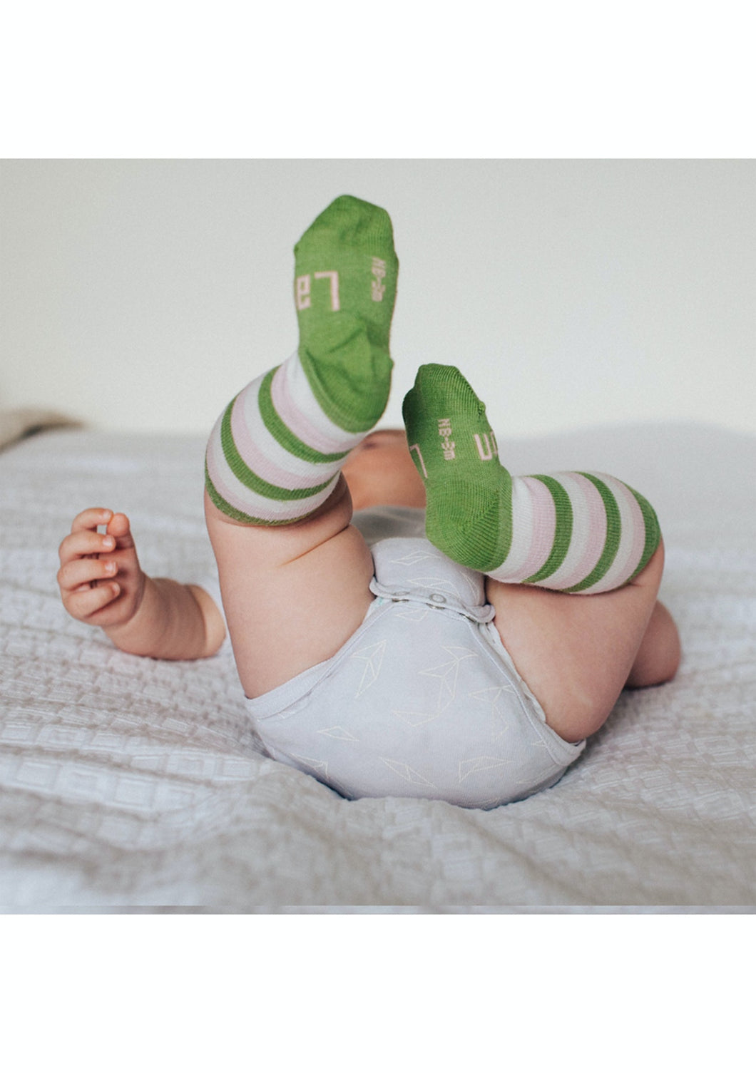Lamington Merino Wool Baby Knee High Socks - Eden
