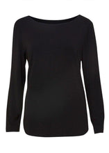 Load image into Gallery viewer, Lou Lou Adele L/S Bamboo Tee - Black
