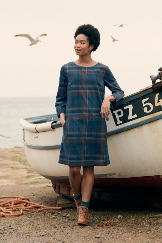 Seasalt Cornwall Martingale Dress - Placid Water Atlantic