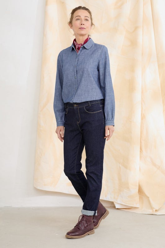 Seasalt Cornwall Lamledra jeans - Dark Indigo Wash
