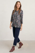 Load image into Gallery viewer, Seasalt Cornwall Risso Top - Folkloric Floral Maritime
