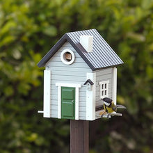 Load image into Gallery viewer, Birdhouse/Feeder - Grey Cottage
