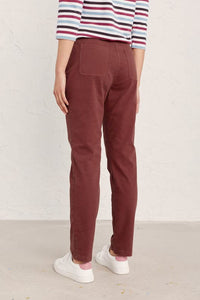 Seasalt Cornwall Berry  Down Trousers - Dark Chocolate