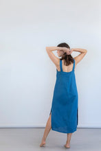 Load image into Gallery viewer, Mudra Linen Dress - Moroccan Blue

