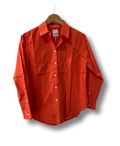 HUT Sophia Cotton Shirt - Orange Rust