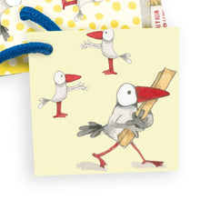 Load image into Gallery viewer, Twigseeds Gift Bag Large - Happy Seagulls
