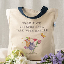 Load image into Gallery viewer, Twigseeds Organic Cotton Tote Bag - Breathe
