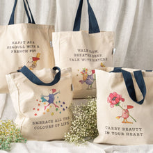 Load image into Gallery viewer, Twigseeds Organic Cotton Tote Bag - Breathe

