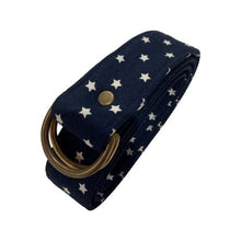 Load image into Gallery viewer, Handmade Belt - Stars on Navy
