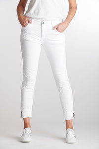Italian Star Polo Jeans - White