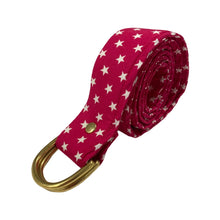 Load image into Gallery viewer, Handmade Belt - Stars on Hot Pink
