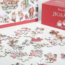 Load image into Gallery viewer, Wrendale Jigsaw Puzzle - A Country Set Christmas
