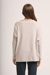 Est1971 Raw L/S Organic Cotton Sweatshirt - French Grey