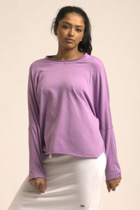 Est1971 Raw L/S Organic Cotton Sweatshirt - Lilac