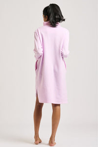 Est1971 Rugby Dress Chevron - Powder Pink