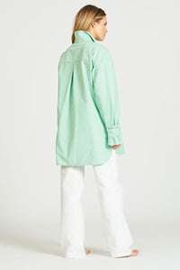 Shirty Frill Front & Cuff Shirt - Oxford Green