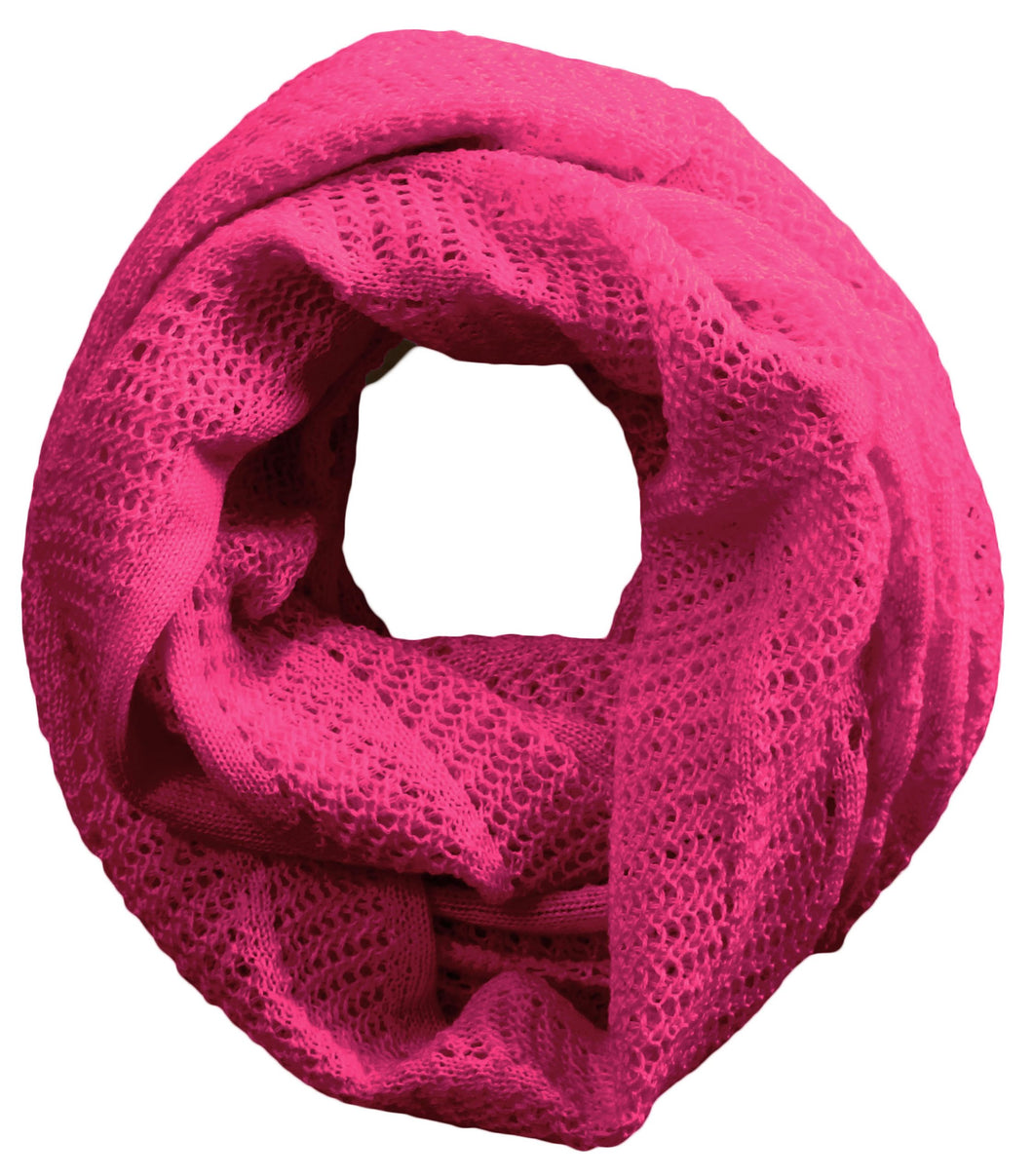 Australian Made Vintage Loop Wool Scarf - Magenta