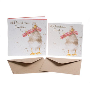 Wrendale Wallet of 8 Cards - Christmas Crackers